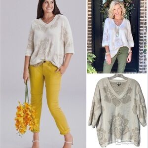 CAbi Lotus Pullover sweater